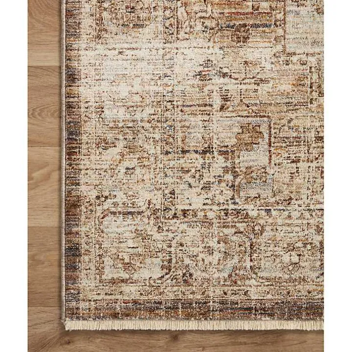 Mocha and Cream Sorrento Area Rug, 5x7
