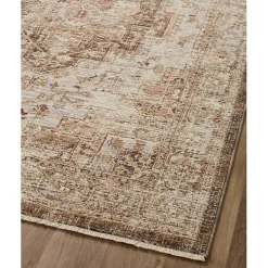 Mocha and Cream Sorrento Area Rug, 7x10