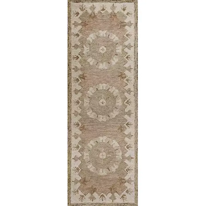 Mojave Medallion Wool Runner, 2x7
