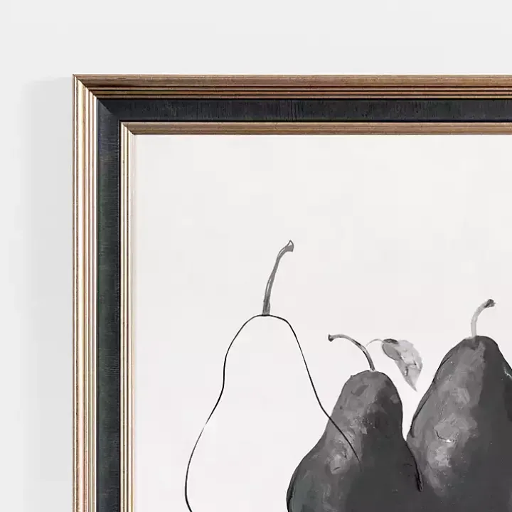 Moody Pears Framed Art Print