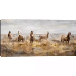 Morning Herd Canvas Art Print