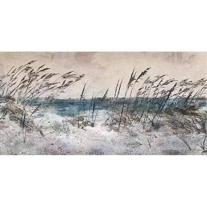 Morning Sea Grass Light Canvas Art Print