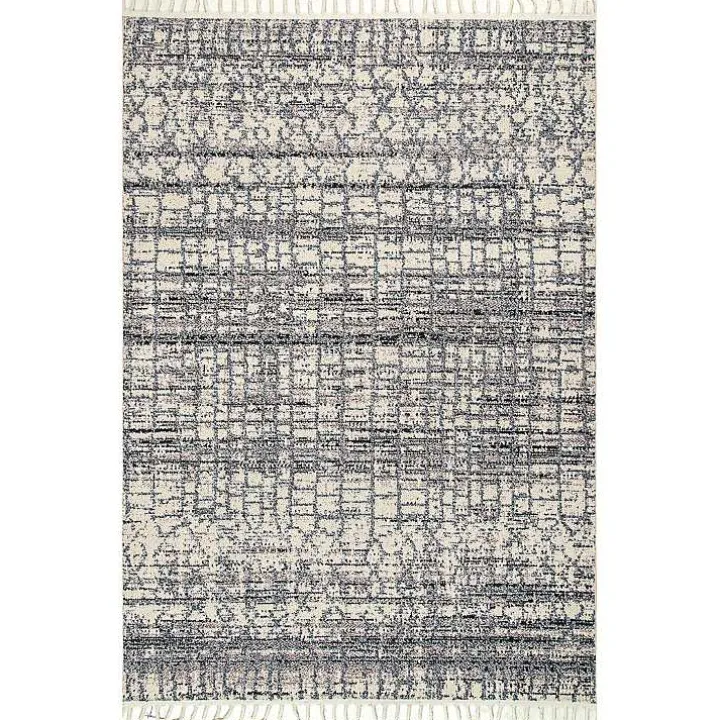 Moroccan Tassel Area Rug, 5x8