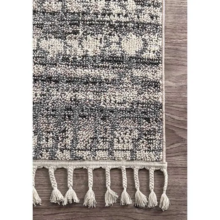Moroccan Tassel Area Rug, 5x8