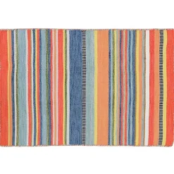 Multi Dhurri Stripe Indoor/Outdoor Scatter Rug