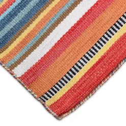 Multi Dhurri Stripe Indoor/Outdoor Scatter Rug