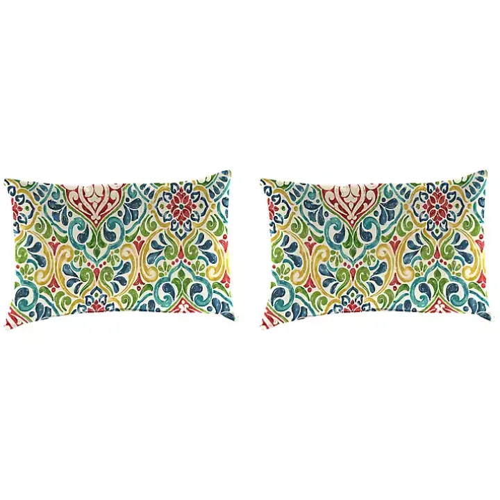 Multi Fiorella Outdoor Accent Pillows, Set of 2