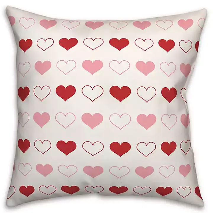Multi Heart Valentine Pillow