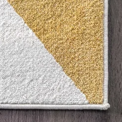 Multicolor Abstract Shapes Area Rug, 6x9