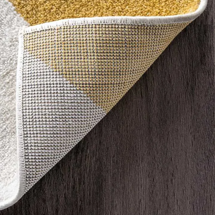 Multicolor Abstract Shapes Area Rug, 6x9