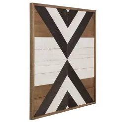 Multicolor Baralt Shiplap Wood Wall Plaque