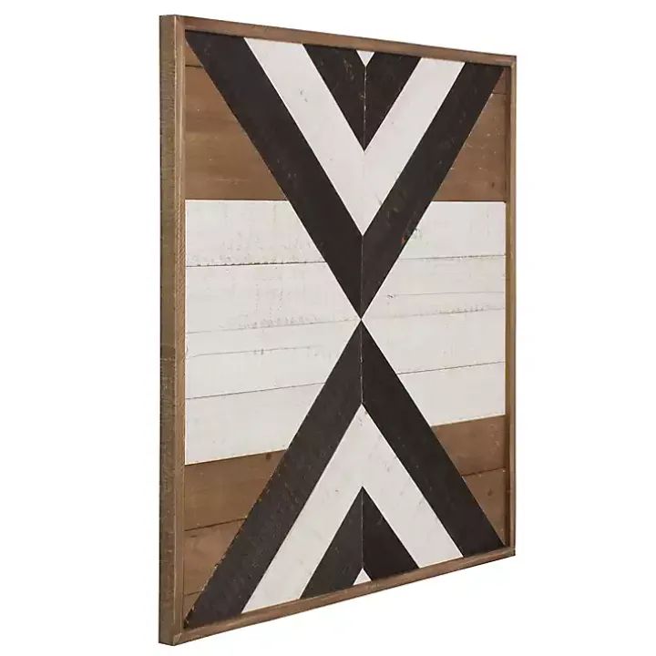 Multicolor Baralt Shiplap Wood Wall Plaque