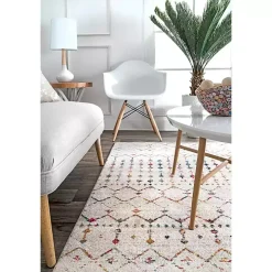 Multicolor Blythe Moroccan Area Rug, 8x10