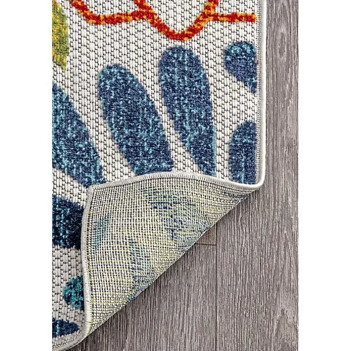 Multicolor Burst Indoor/Outdoor Area Rug, 5x8