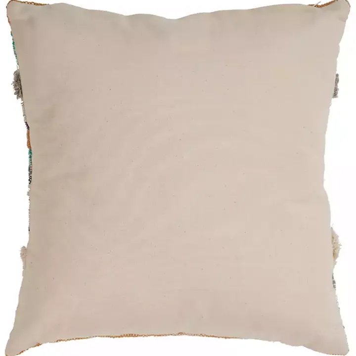 Multicolor Geometric Chevron Pillow