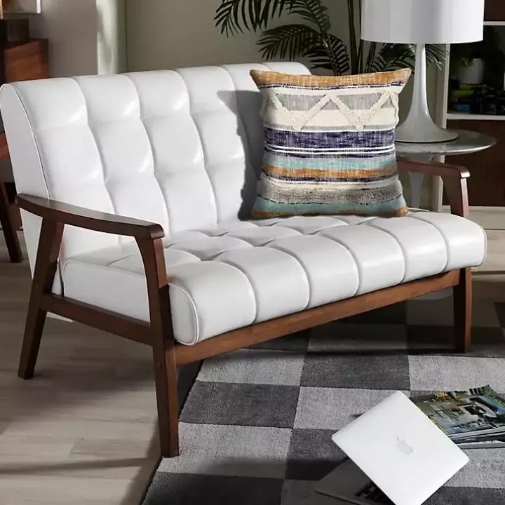 Multicolor Geometric Chevron Pillow