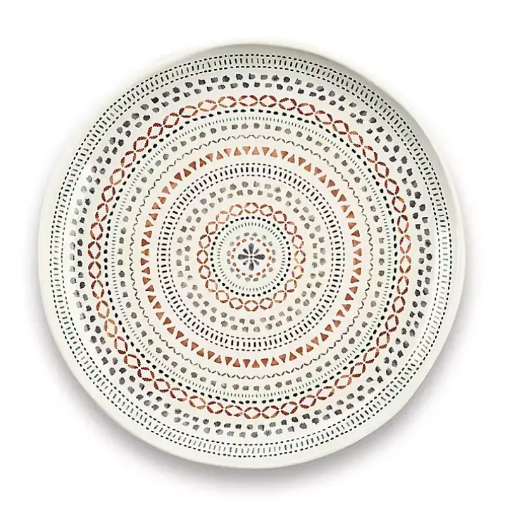 Multicolor Melamine Malena Dinner Plates, Set of 6