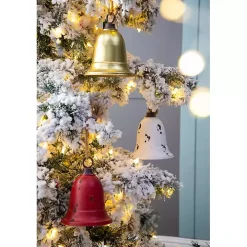 Multicolor Metal Christmas Bells, Set of 3
