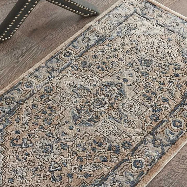 Multicolor Nadia Medallion Area Rug, 2x4