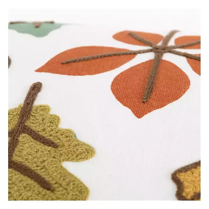 Multicolored Leaves Harvest Throw Pillow