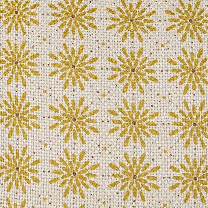 Mustard Boho Floral Indoor/Outdoor Pillow