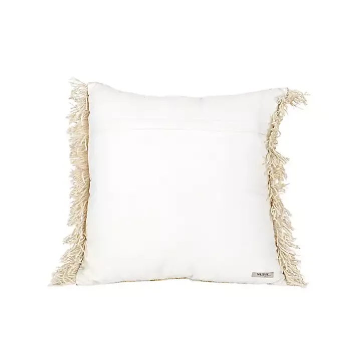 Mustard Boho Floral Indoor/Outdoor Pillow