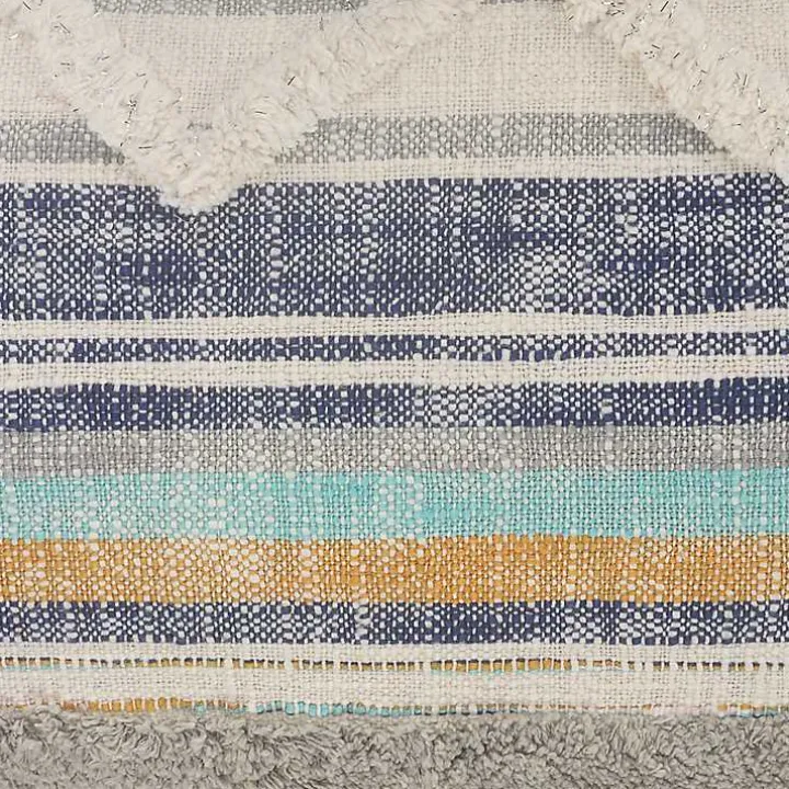 Myrtle Tufted Stripes Lumbar Pillow