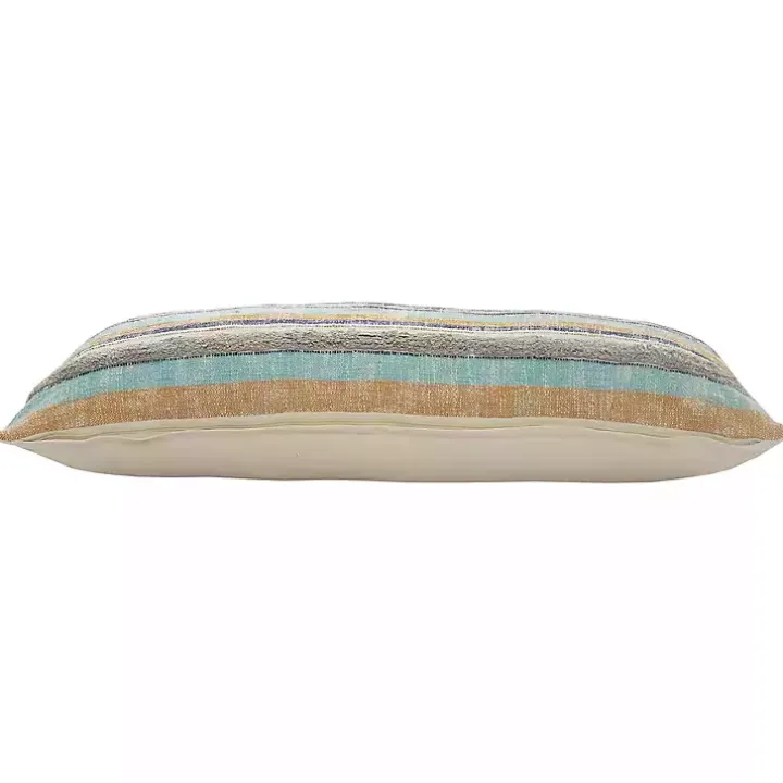 Myrtle Tufted Stripes Lumbar Pillow