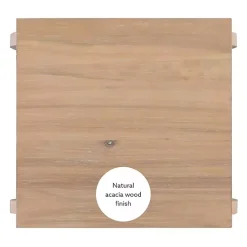 Natural Prismatic Wood Accent Table