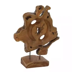 Natural Abstract Teak Wood Statue