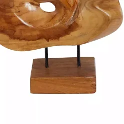 Natural Abstract Teak Wood Statue