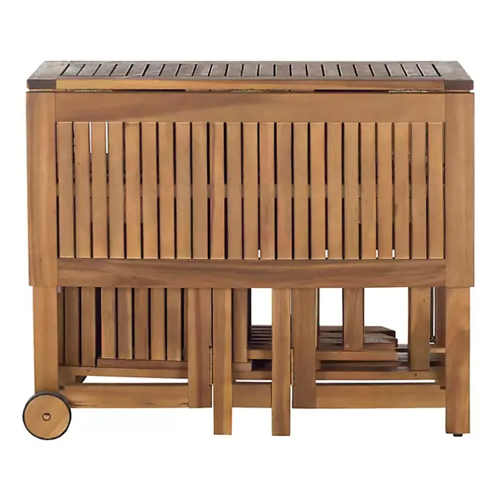 Natural Acacia Wood 4-pc. Foldable Dining Set