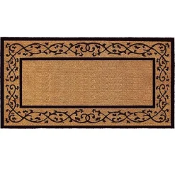 Natural and Black Abby Doormat, 48x24 in.