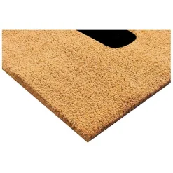 Natural and Black Coir Hello Doormat, 36x24 in.