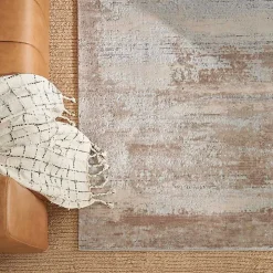Natural Bleach Jute Reversible Area Rug, 5x7