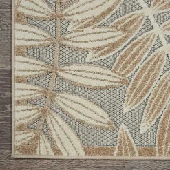 Natural Botanical Outdoor Area Rug, 6x9