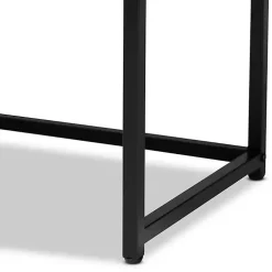 Natural Cane and Wood 2-Door Cabinet