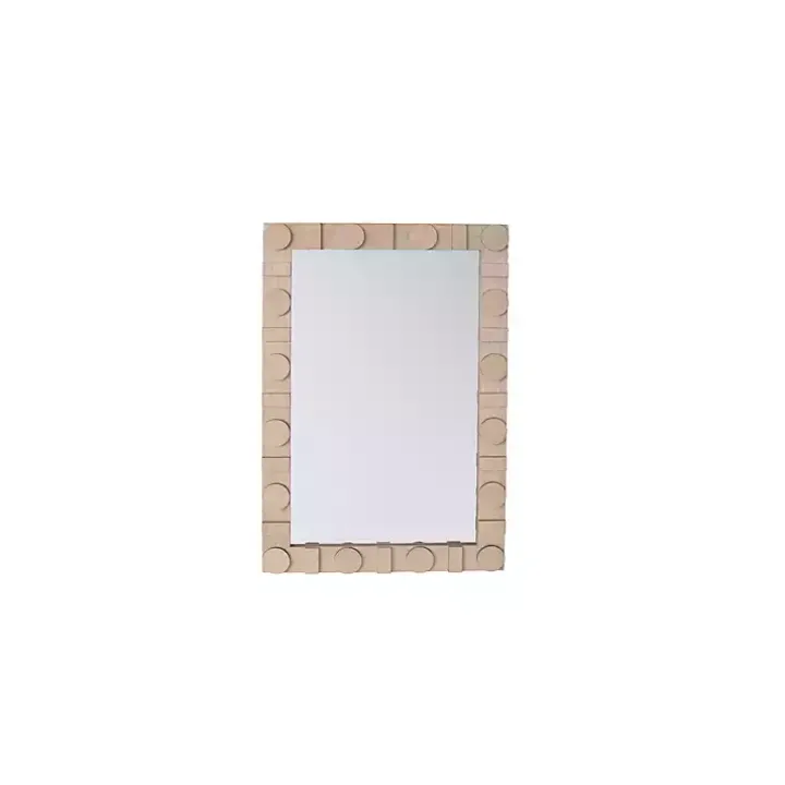 Natural Circles Frame Wall Mirror