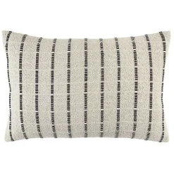 Natural Corded Cotton Lumbar Pillow
