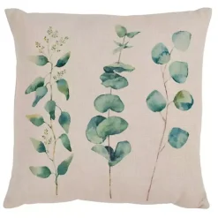 Natural Eucalyptus Print Pillow