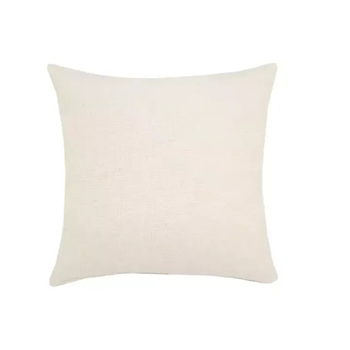 Natural Fringe Diamond Pillow, 26 in.