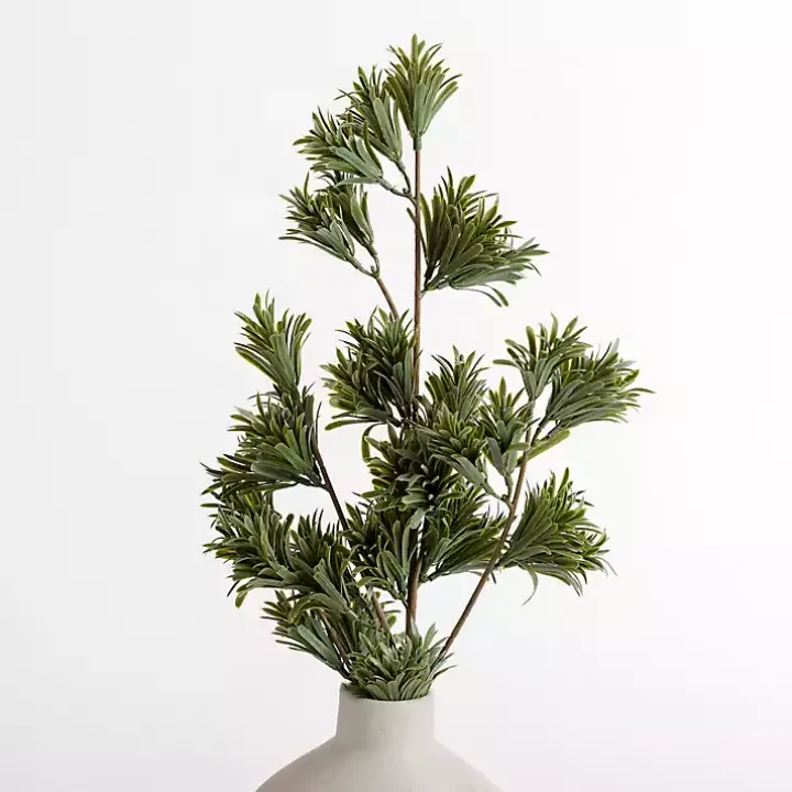 Natural Green Pine Stems, Set of 2
