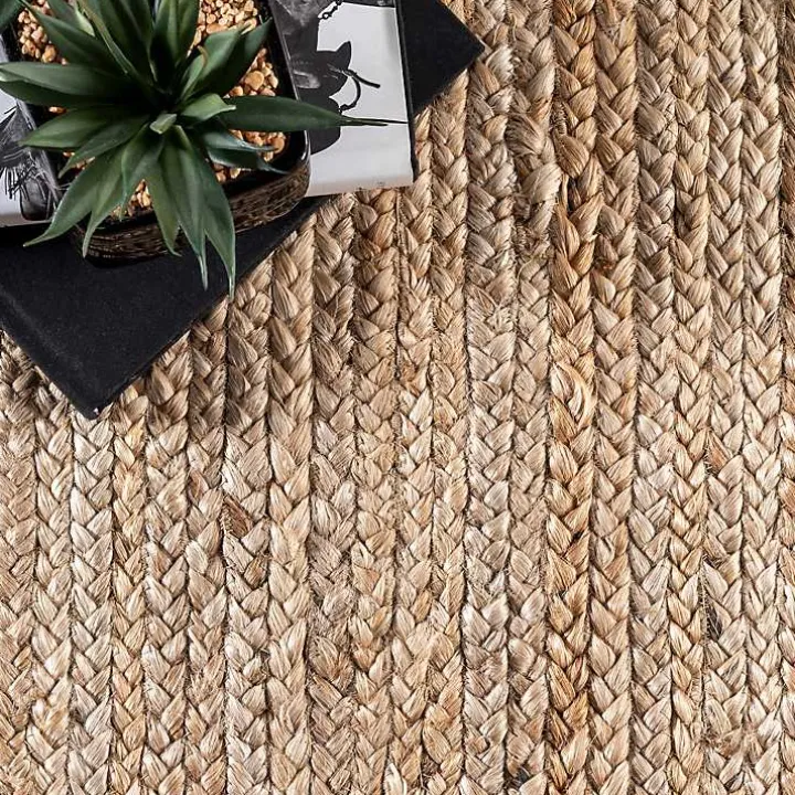 Natural Hand Woven Rigo Jute Area Rug, 10x14
