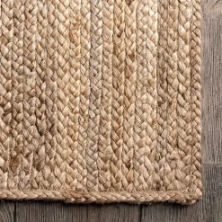Natural Hand Woven Rigo Jute Area Rug, 10x14