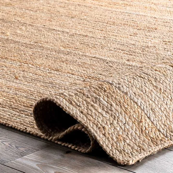Natural Hand Woven Rigo Jute Area Rug, 12x18