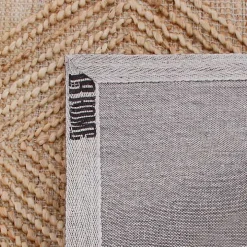 Natural Jute Diamond Modern Woven Area Rug, 5x8