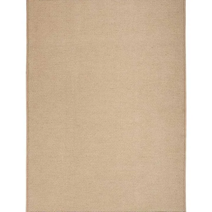 Natural Jute Solid Woven Area Rug, 3x5