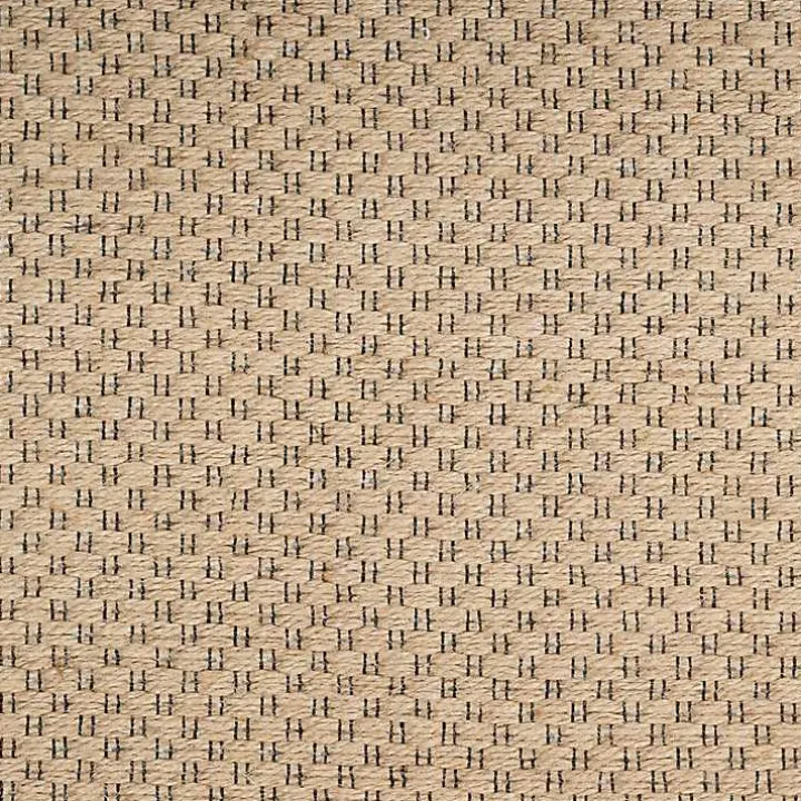 Natural Jute Solid Woven Area Rug, 5x7