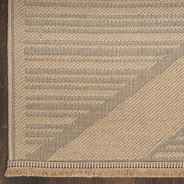 Natural Jute Woven Diamond Area Rug, 3x5