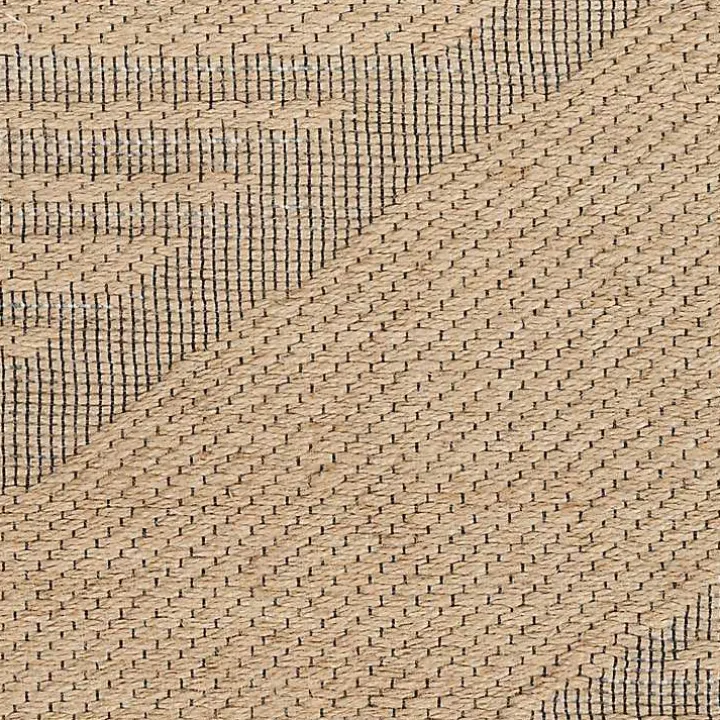 Natural Jute Woven Diamond Area Rug, 5x7